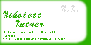 nikolett kutner business card